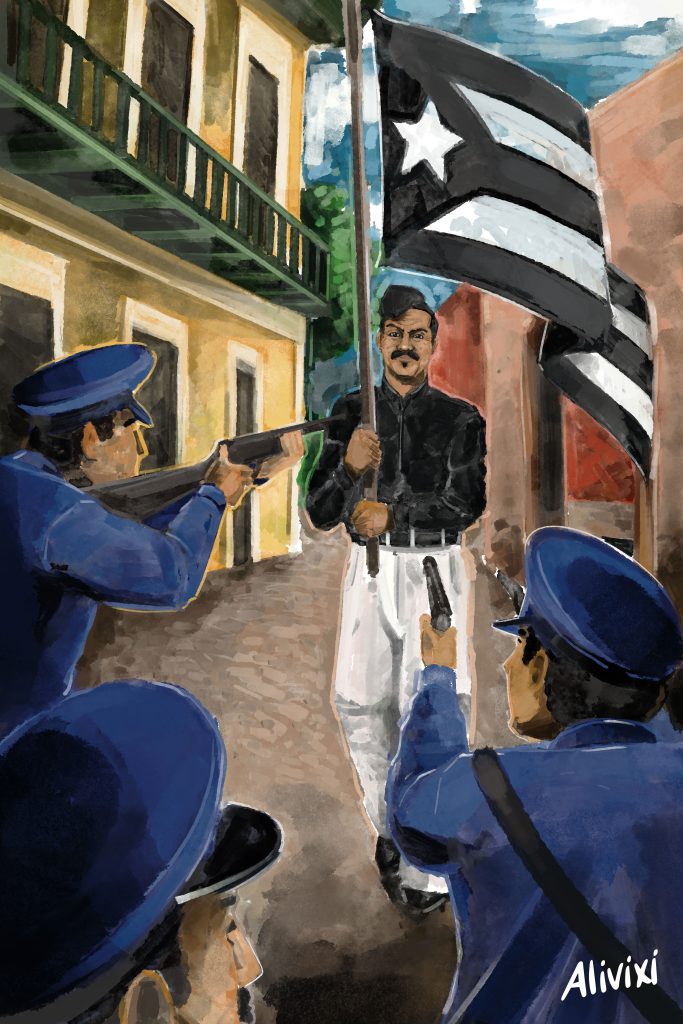 An innocent parade gather on Puerto Rico to celebrate liberation against colonization. Met with a brutal massacre conducted by local island police.